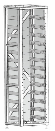 Deye Bos-G 3U batterij rack (hoog)